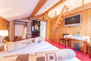 TV a/nebo společenská místnost v ubytování Landgasthof Sommerfeld