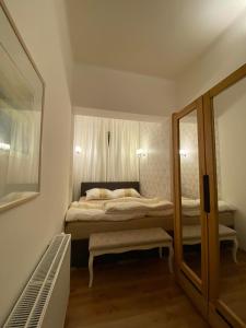 Ένα ή περισσότερα κρεβάτια σε δωμάτιο στο Apartmány u sv. Michaela