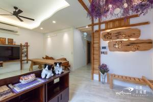 Μια τηλεόραση ή/και κέντρο ψυχαγωγίας στο SunShine B&B