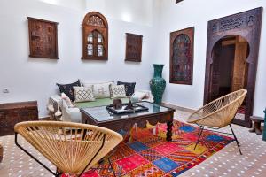 Posezení v ubytování Riad Dada Mouss & Suites