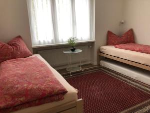 Postel nebo postele na pokoji v ubytování Ferienwohnung Rapperswil