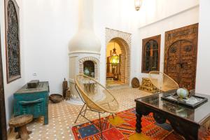 Area soggiorno di Riad Dada Mouss & Suites
