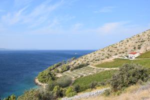 A bird's-eye view of Villa Majda at the Paradise beach