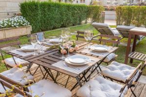 Κήπος έξω από το Exclusivo Chalet en Isla de la Toja +27 φωτογραφίες