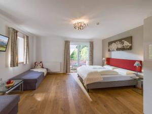 Posteľ alebo postele v izbe v ubytovaní Alpenresidenz Fieberbrunn