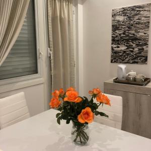 A bed or beds in a room at La Casa di Gio Golf Tennis e parcheggio privato