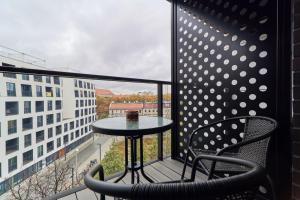 Balkón alebo terasa v ubytovaní Studio Księcia Witolda 32 by Noclegi Renters
