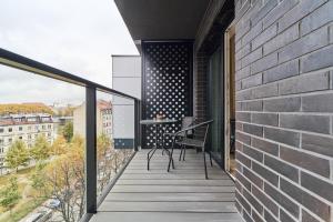 Balkón alebo terasa v ubytovaní Studio Księcia Witolda 32 by Noclegi Renters