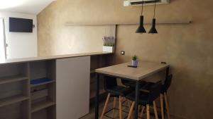 Kuchyň nebo kuchyňský kout v ubytování Premium Appartments Suha Punta