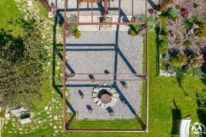an overhead view of a park with a playground at Agroturystyka Corno Owca in Żabnica