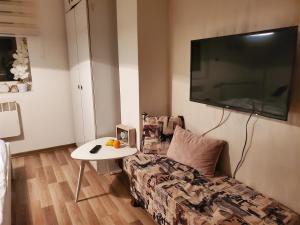 TV a/nebo společenská místnost v ubytování Sleep and drive Suites
