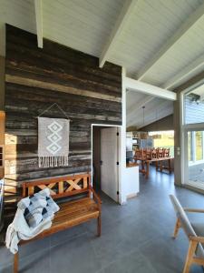 Kuchyň nebo kuchyňský kout v ubytování CABAÑA NORDICA