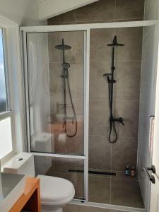 Koupelna v ubytování CABAÑA NORDICA