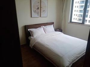 观澜阁海景民宿 阳台看火箭发射 一线海景 石头公园 铜鼓岭客房内的一张或多张床位
