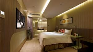 Postel nebo postele na pokoji v ubytování Beauty Hotels - Hotel Bnight-Self Check-In Hotel