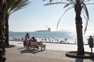 Fotografia z galérie ubytovania Apartment on the first line of Samil beach and with frontal views of the sea v destinácii Vigo