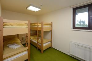 Postel nebo postele na pokoji v ubytování Horský Hotel Friesovy Boudy + 32 fotografií