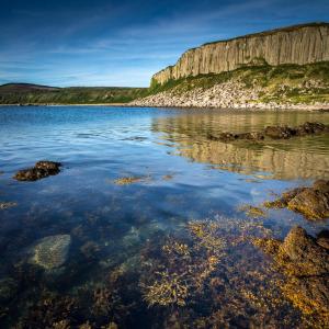 a view of a body of water with a rocky shore at Kinloch Hotel, Isle of Arran in Blackwaterfoot