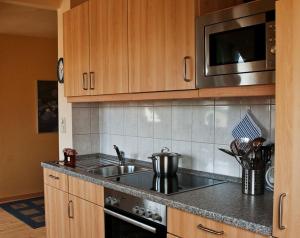 Η κουζίνα ή μικρή κουζίνα στο Ferienwohnung Hofblick