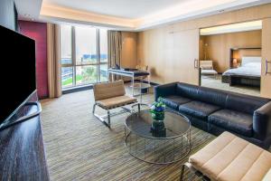 O zonă de relaxare la Radisson Blu Hotel, Dubai Media City