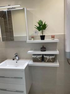 Kúpeľňa v ubytovaní Zen Apartman