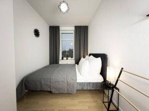 En eller flere senge i et værelse på Purer Luxus mit 2 Schlafzimmern, Balkon und Privat-Parkplatz