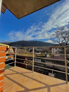 A balcony or terrace at Yaremche House