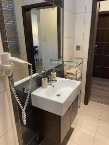 Koupelna v ubytování Apartament Janek