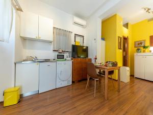 Kuchyňa alebo kuchynka v ubytovaní Apartments Studio Dubrovnik Beach Area