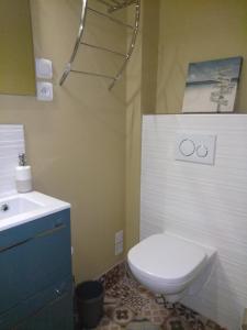 Koupelna v ubytování Chambre d'hôtes Larhun Zola