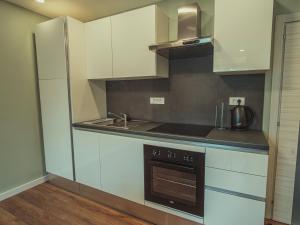 Kuchyň nebo kuchyňský kout v ubytování APARTMANI INFINITY