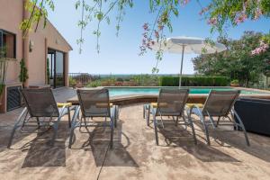 Balkón alebo terasa v ubytovaní Finca Serres, Playa Cala D'Or y Cala Santanyí 5 min