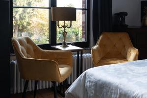 Posezení v ubytování B&B landhuis Hauwaart 80