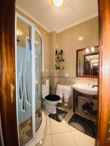 A bathroom at cozy apartment city center near the sea playa wifi!!