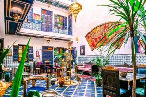 Posezení v ubytování Riad Nouceiba Marrakech