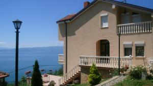 a house with a view of the ocean at Villa Novak in Ohrid
