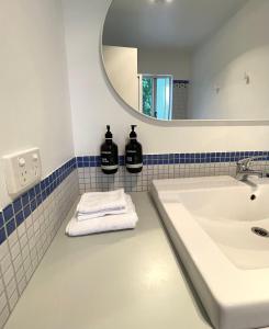 Ett badrum på The Albion Motel Castlemaine