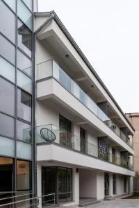 Budova, kde se aparthotel nachází