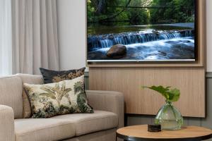 Wildes Hotel Kangaroo Valley的休息区