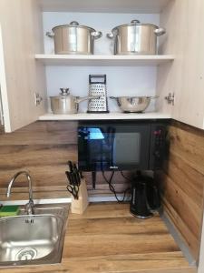 A kitchen or kitchenette at Borovets Gardens Apartment A27