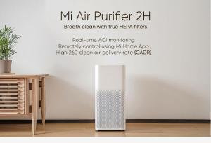 a sign for a mic air purifier in a room at Luxury 1br in Dubai Marina, ask for July Full month offer in Dubai