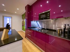Kuchyň nebo kuchyňský kout v ubytování Sol Apartamentos Madrid Centro