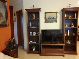 A television and/or entertainment centre at Beach Club Apartman