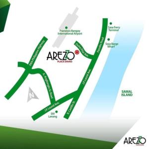 un diagrama del logotipo del areco y del logotipo del aco en HUGE STUDIO @ Arezzo place Davao condominium, en Davao City