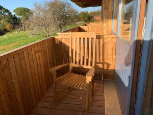 A balcony or terrace at Rectoral de Boente