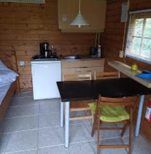 Kitchen o kitchenette sa Camping Boetn Toen Pieterburen