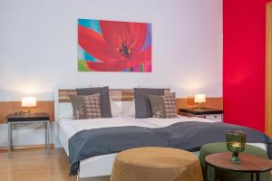 Ein Bett oder Betten in einem Zimmer der Unterkunft Zillertal Appartements