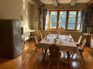 Kuhinja oz. manjša kuhinja v nastanitvi Chalet Brunnenhof