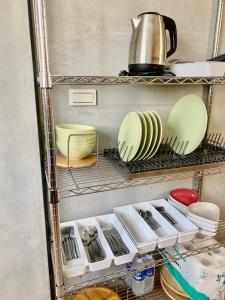 Una cocina o kitchenette en 高雄好日子914包棟KTv民宿