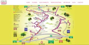 a map of the river bus challenge challenge course at Chale do Caruso in Mairinque